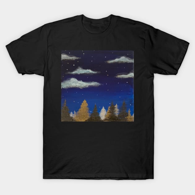 Night sky T-Shirt by ArtbyDJV